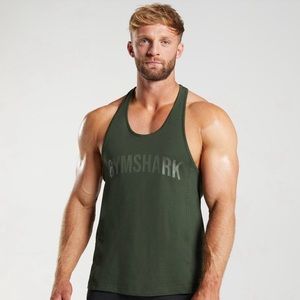 Gymshark stringer. Great fit in lats and chest. Barely worn.